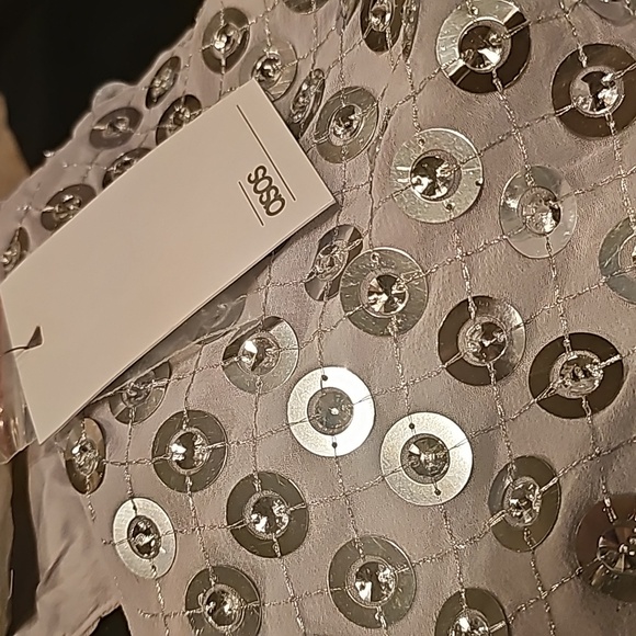 ASOS Women's long dress, embroidered with round details with shiny stone - Picture 8 of 10